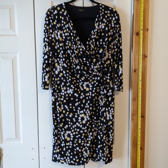 Precis Faux Wrap Dress with Lining size 14 - Picture 1 of 12